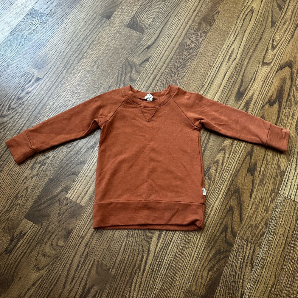 Babysprouts brown raglan sweatshirt, size 18-24M - Picture 2 of 7